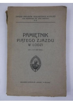 Pamiętnik z piątego zjazdu w Łodzi, 1929 r.