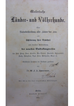 Malerische Lander - und Volkskunde