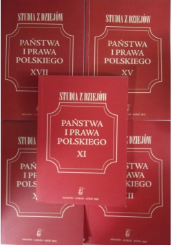 Studia z państwa i prawa polskiego. Zestaw 5 książek