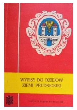 wypisy do dziejów ziem prudnickiej