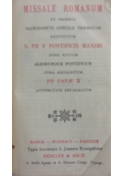 Missale Romanum ex decreto sacrosancti concilii tridentini, 1939 r.
