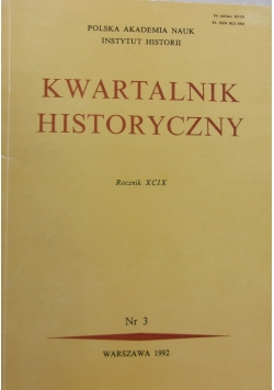 Kwartalnik historyczny,rocznik XCIX