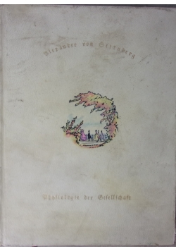 Physiologie der Gesellschaft ,1921r.