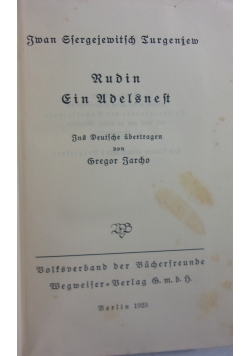 Rubin Ein Udelsnest, 1923 r.