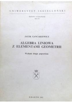 Algebra liniowa z elementami geometrii