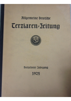 Allgemeine Deutsche Tertiaren Zeitung,Dreizehnter Jahrgang, 1924 r.
