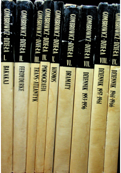 Gombrowicz Dzieła tom od I do IX