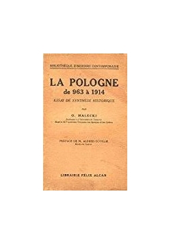 La Pologne de 963 a 1914, 1933r.
