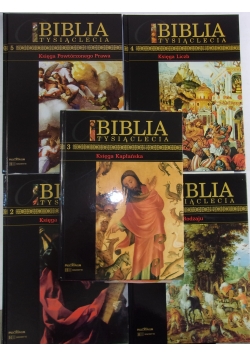 Biblia tysiąclecia, zestaw 5 książek