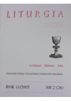 Liturgia Sacra. Nr 2 (26)
