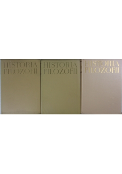 Historia filozofii Tom I-III, 3 tomy