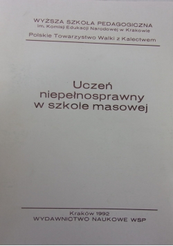 Uczeń niepełnosprawny w szkole masowej