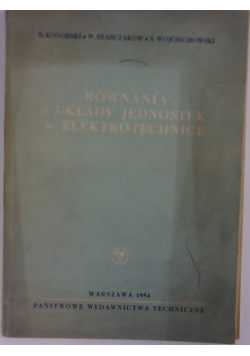 Równania i układy jednostek w elektrotechnice