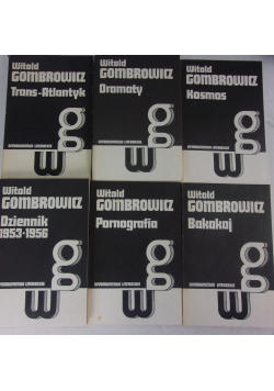 Witold Gombrowicz dzieła, zestaw 6 książek