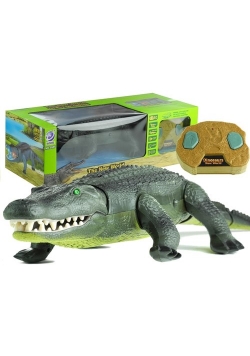 Zdalnie sterowany aligator duży zielony