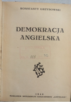 Demokracja angielska 1946 r
