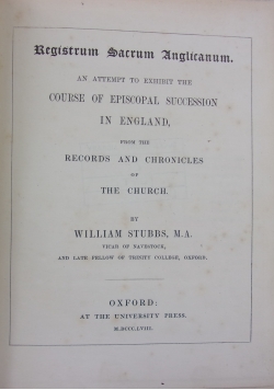 Registrum Sacrum Anglicanum, 1858 r.