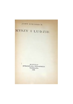Myszy i Ludzie ,1948r.