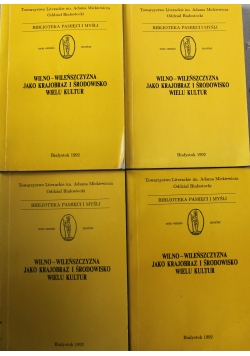 Wilno Wilenszczyzna jako krajobraz i środowisko wielu kultur 4 tomy