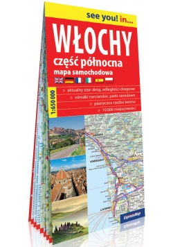 Włochy część północna Mapa samochodowa 1:650 000