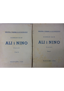 Ali i Nino, zestaw 2 książek z 1938 r.