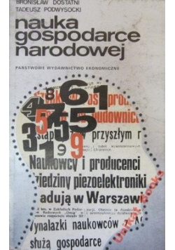 Nauka gospodarce narodowej