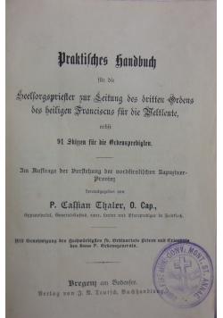Praktisches handbuch, 1898 r.