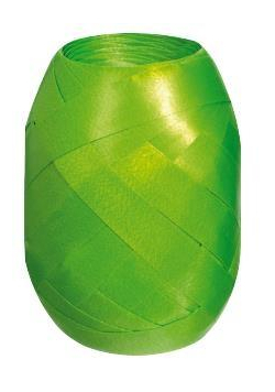 Wstążka kłębuszek 20m/10mm matowa zielona