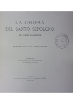 La chiesa del santo sepolcro, 1937 r.