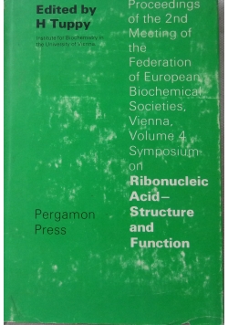 Ribonucleic Acid-Structure and function