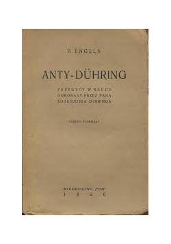 Anty-Duhring, 1936 r.