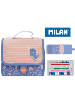 Multipiórnik MILAN z 2 piórnikami COCONUT róż