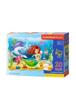 Puzzle 20 maxi - Mała Syrenka CASTOR