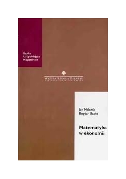 Matematyka w ekonomii