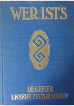 Wer ist's?, 1928 r.