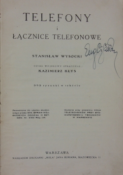 Telefony i Łącznice Telefonowe, 1925r.