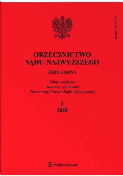 Orzecznictwo sądu najwyższego izba karna 2