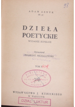 Dzieła poetyckie