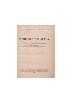 Instrukcja techniczna, 1931 r.