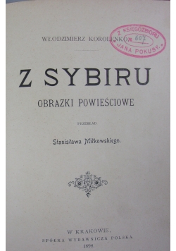 Z Sybiru, 1898 r.