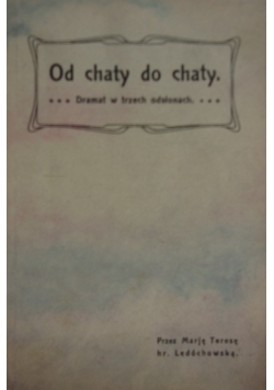 Od chaty do chaty, 1926r.