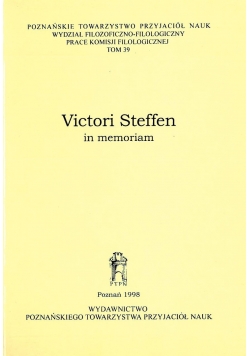 Victori Steffen in memoriam tom 39