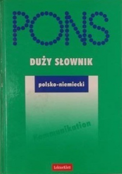 Pons Duży słownik polsko  niemiecki