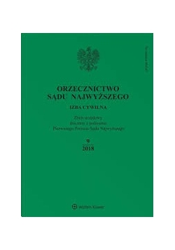 Orzecznictwo Sądu Najwyższego. Izba Cywilna nr 9