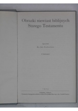 Obrazki niewiast biblijnych Starego Testamentu, 1934r.