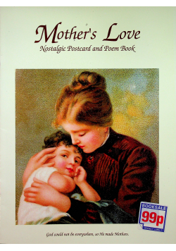 Mothers Love nostalgic postcard and poem book