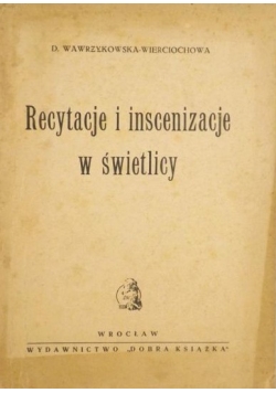 Recytacje i inscenizacje w świetlicy, 1949 r.