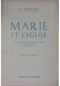 Marie Et L'Eglise