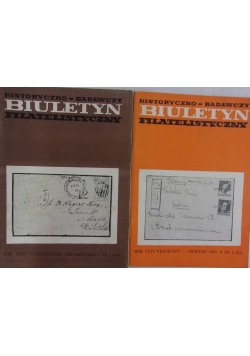 Historyczno-badawczy Biuletyn filatelistyczny , 2 książki