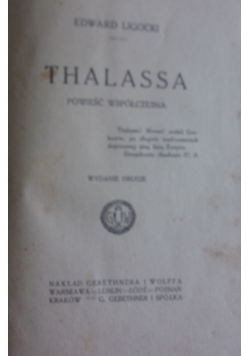 Thalassa powieść współczesna